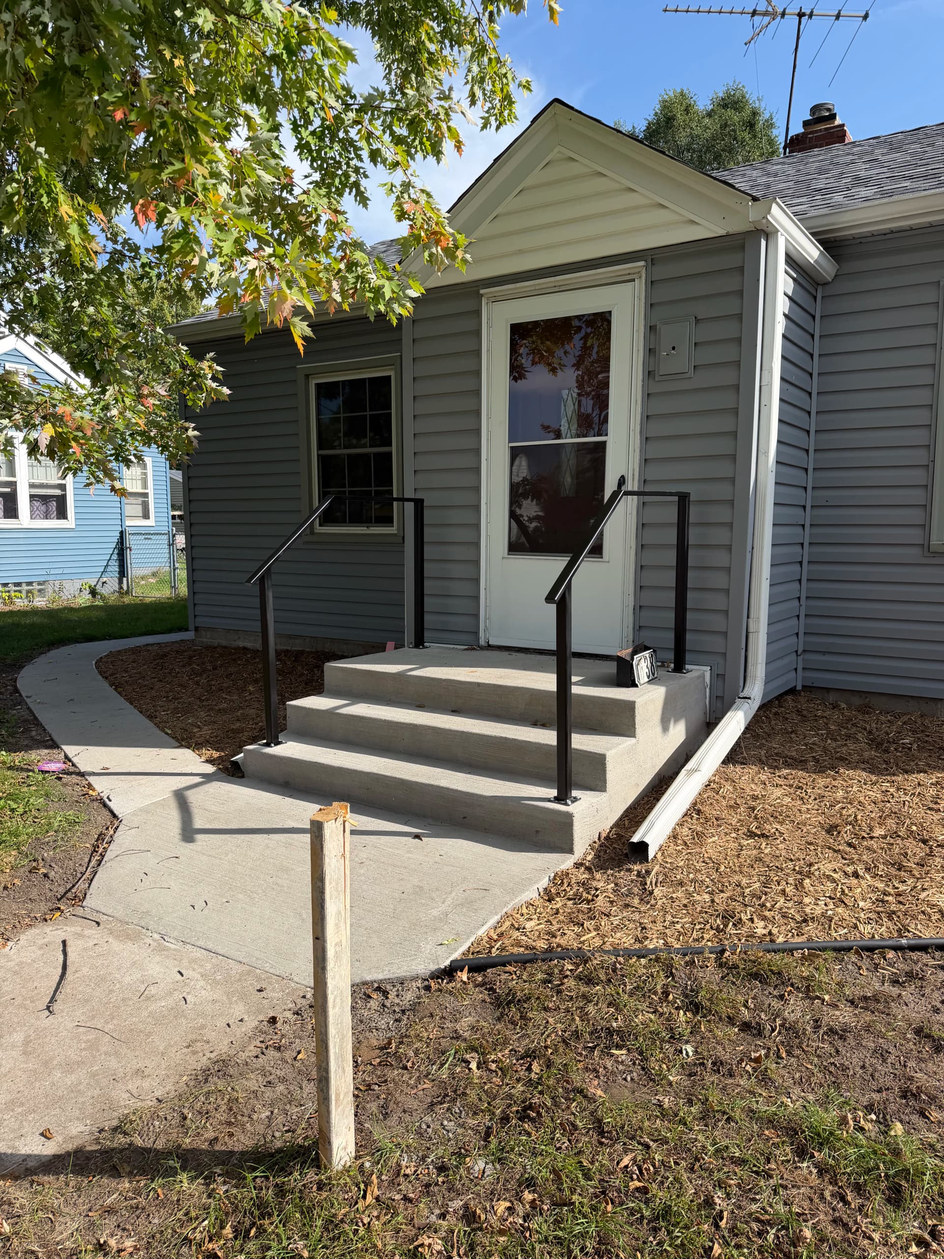 Gallery photos for Steel Handrail Install on Concrete Steps in St. Paul: Image #2