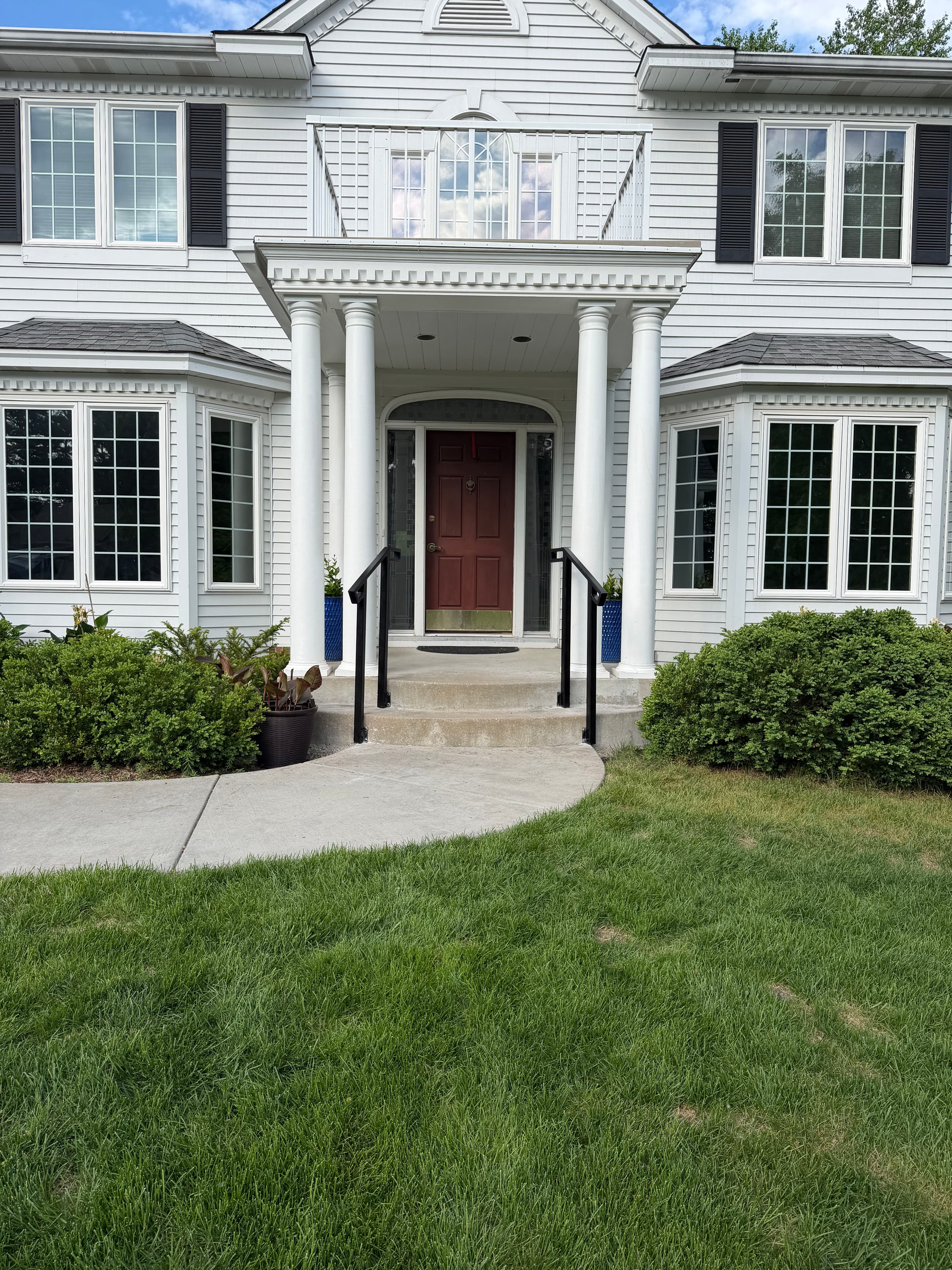 Project Custom Metal Railings and a Movable Deck Step Built to Fit image