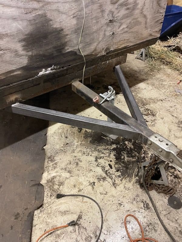 Project Rusty Dump Trailer Hitch Reinforced With Expert Welding image
